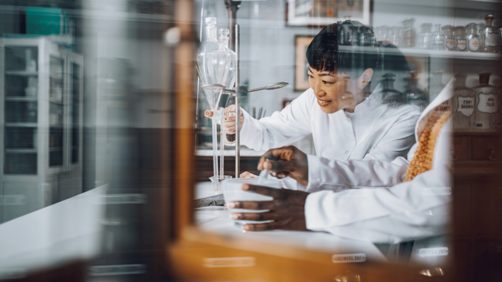 A researcher studying the effects of different substances.